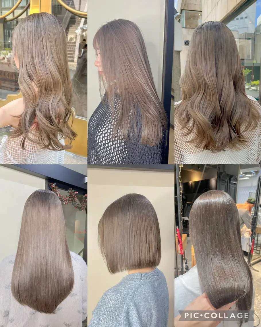 ロング カラー カット ヘアカラー トリートメント ヘアセット 似合わせベージュ 🍯ayumi🍯のヘアスタイル