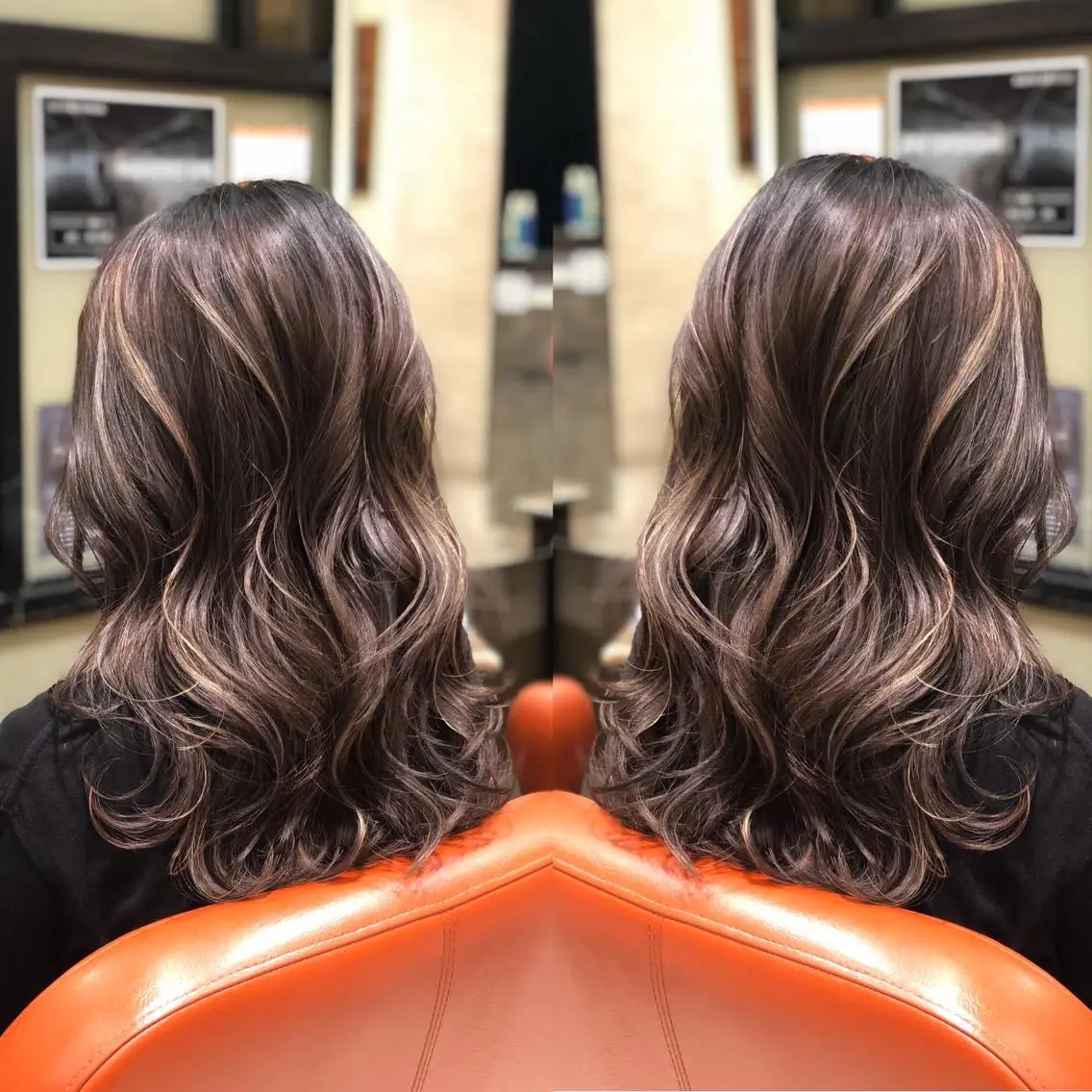 ミディアム ヘアカラー Y Uのヘアスタイル