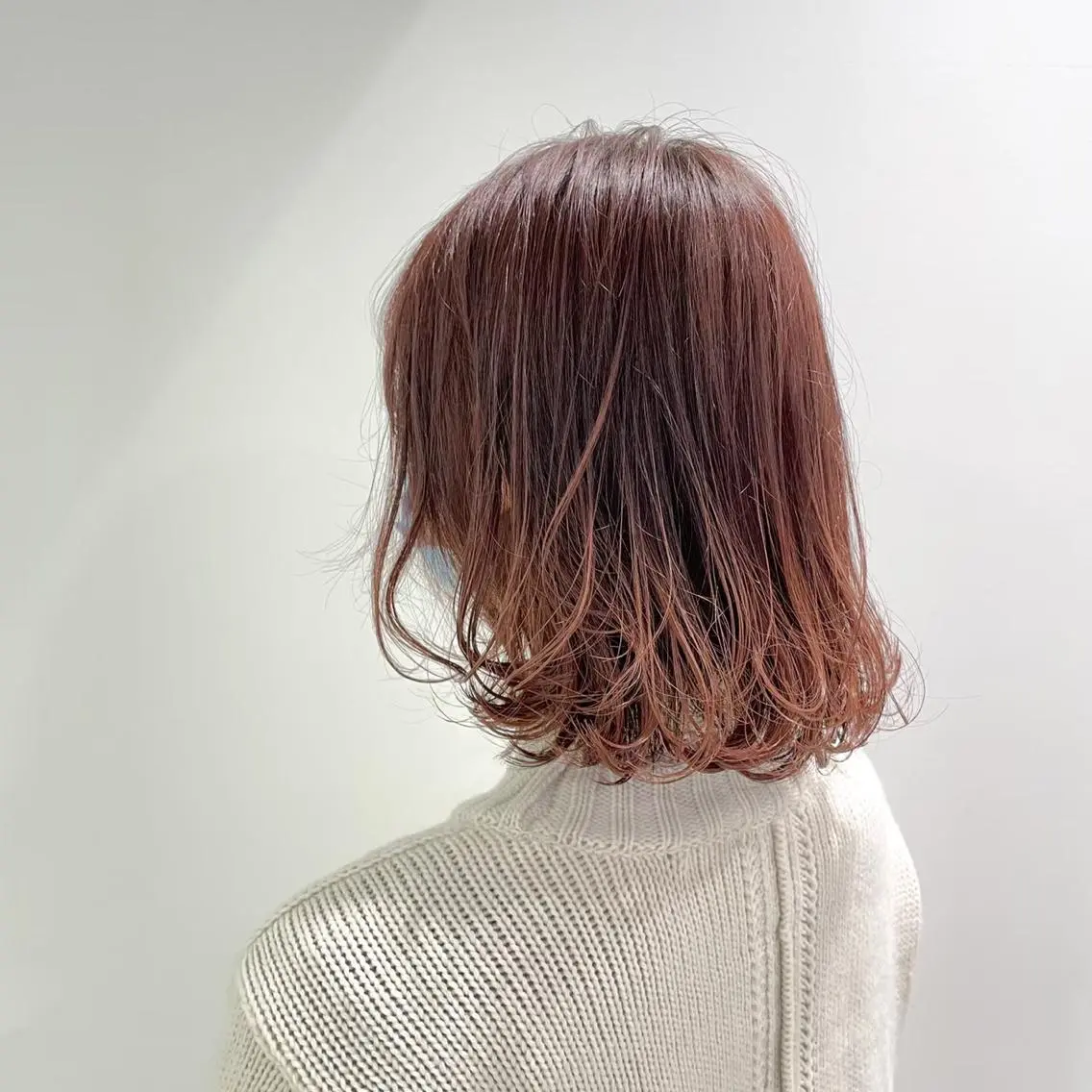 ミディアム カラー ヘアアレンジ 縮毛矯正/髪質改善/ ブリーチ毛/木元渓太のヘアスタイル