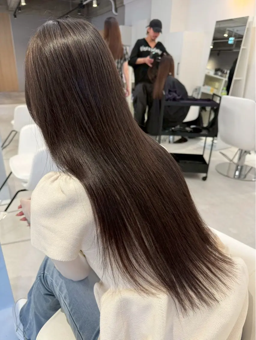 髪質改善カラーの写真