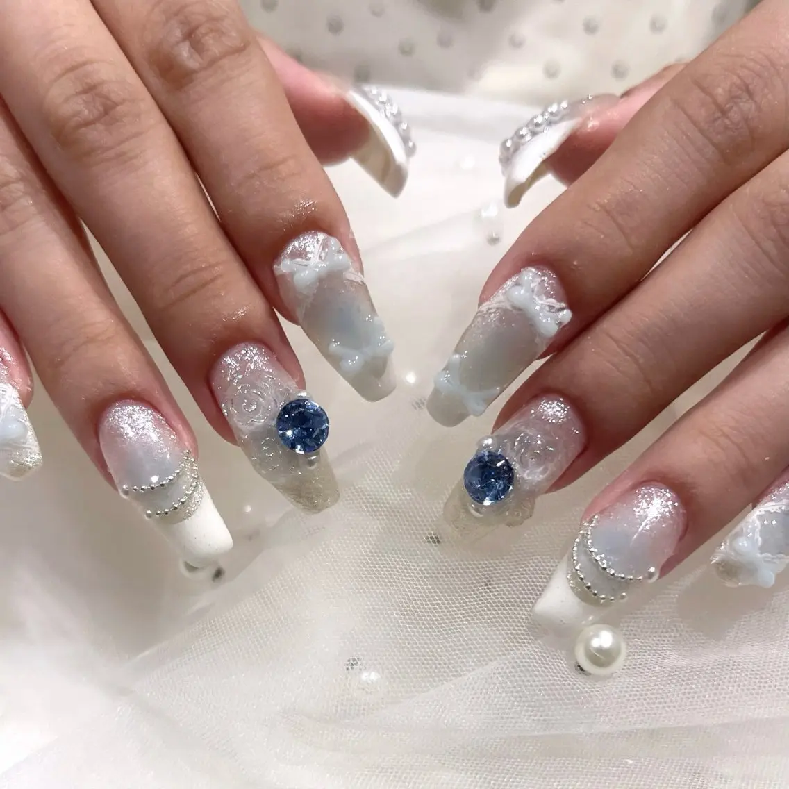 ネイル ハンドネイル 🧁fein. nana🩵のネイルデザイン