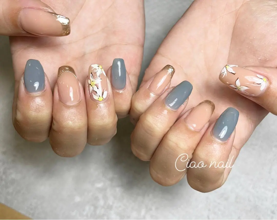 ネイル フラワーネイル #Amin nail salonのネイルデザイン
