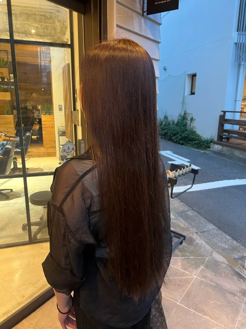 カラー ブラウンカラー オレンジ ヘアカラー Miyuu 『藤沢』のヘアスタイル