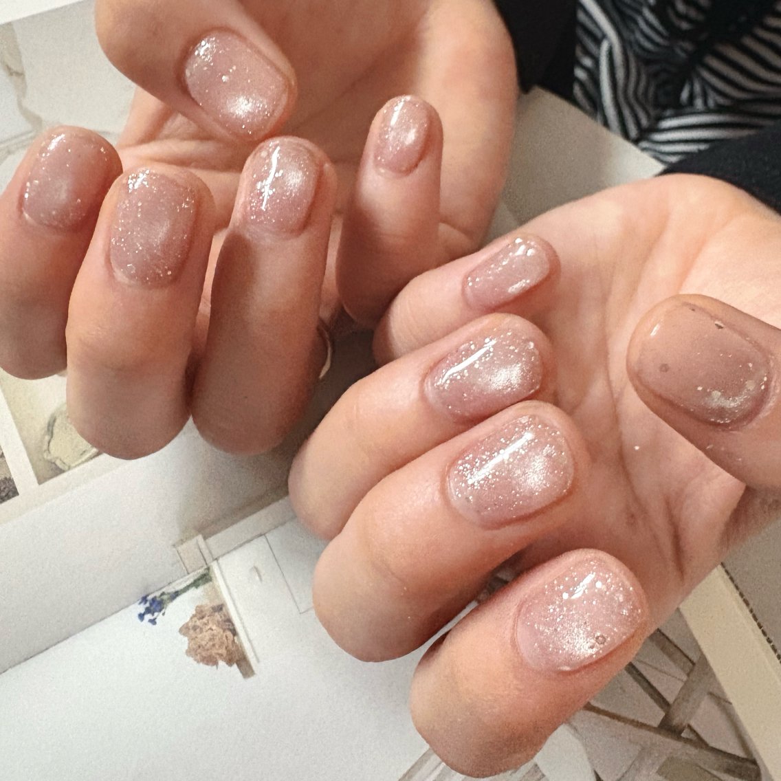 ネイル ピンク ハンドネイル K Aのその他イメージ