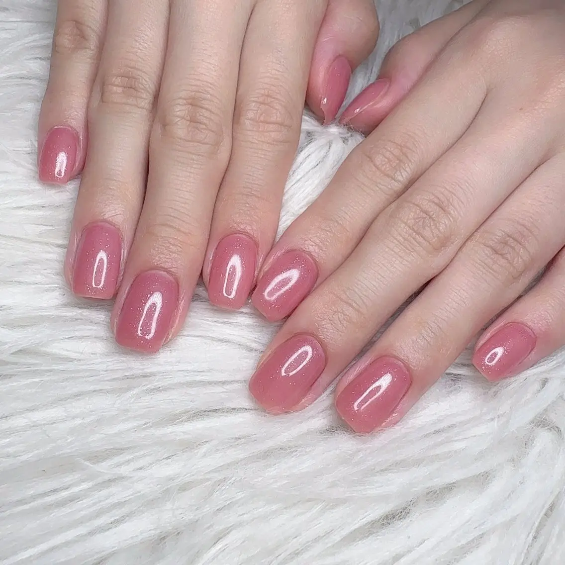 ネイル ジェルネイル ワンカラーネイル ハンドネイル EMU NAILのネイルデザイン