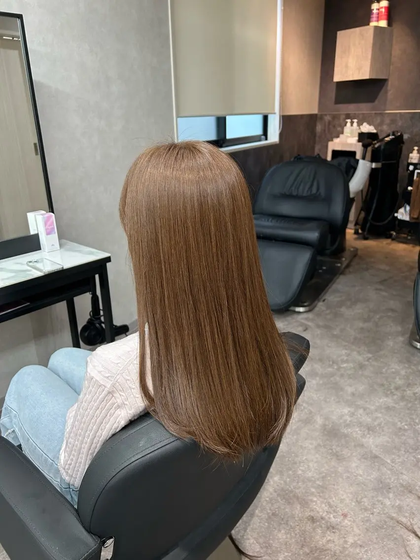 カラー ブリーチ ダブルカラー ブリーチなしカラー ヘアカラー トリートメント 筑紫野美容師 すずのヘアスタイル