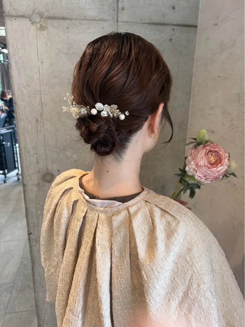 ミディアム ヘアアレンジ ヘアセット 美髪× ヘアセット✨Araiのヘアスタイル