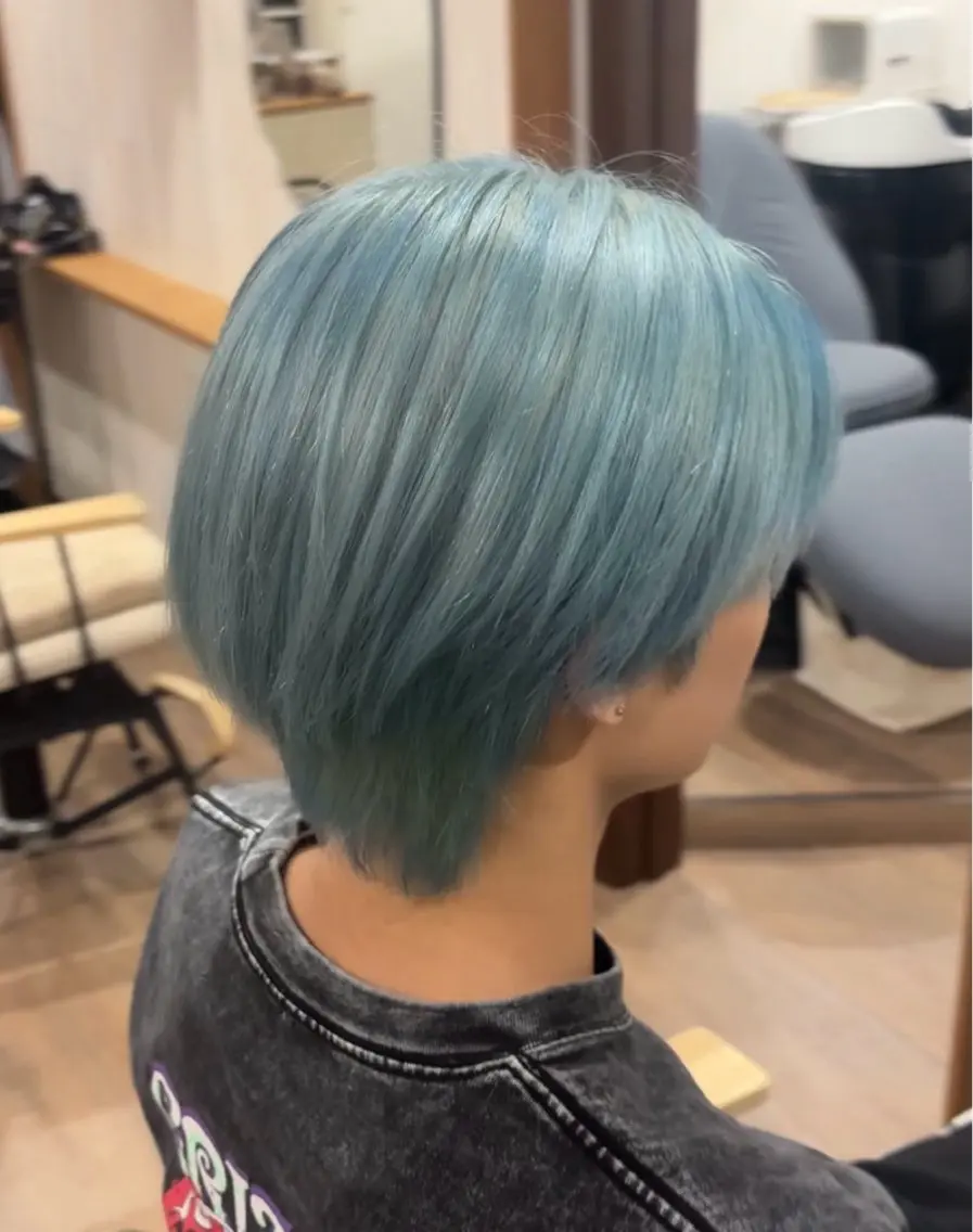 カラー メンズ ヘアカラー 管原 空和のヘアスタイル