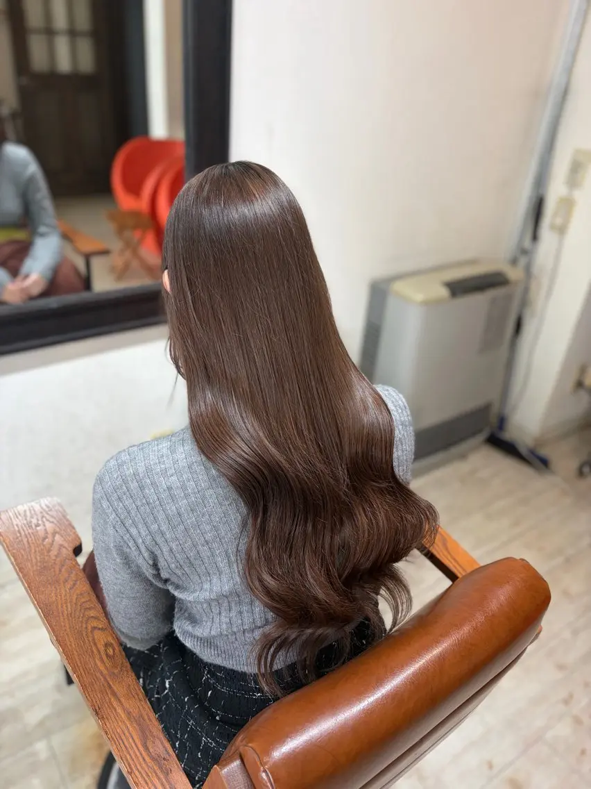 セミロング ヘアカラー エクステ orque deux .kannaのヘアスタイル