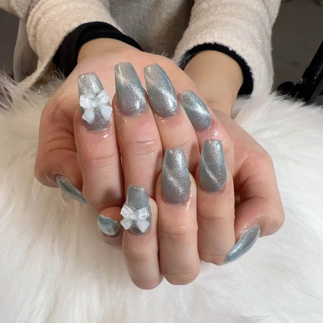 ネイル ハンドネイル 🎀nana🫧 ワンホンネイル🎀のネイルデザイン