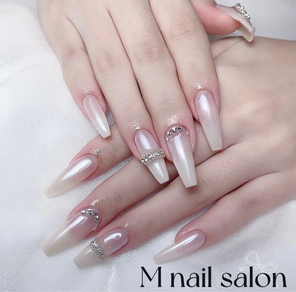 ネイル ハンドネイル M🌷nail 長さだし専門店のネイルデザイン