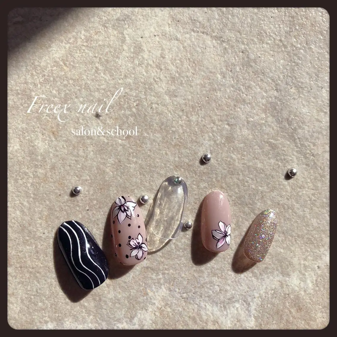 ネイル フラワーネイル freex nail /ニュアンス/個性派のネイルデザイン