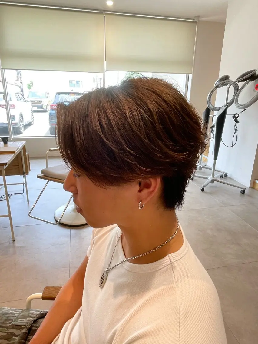 パーマ メンズ 樋口 令惟のヘアスタイル