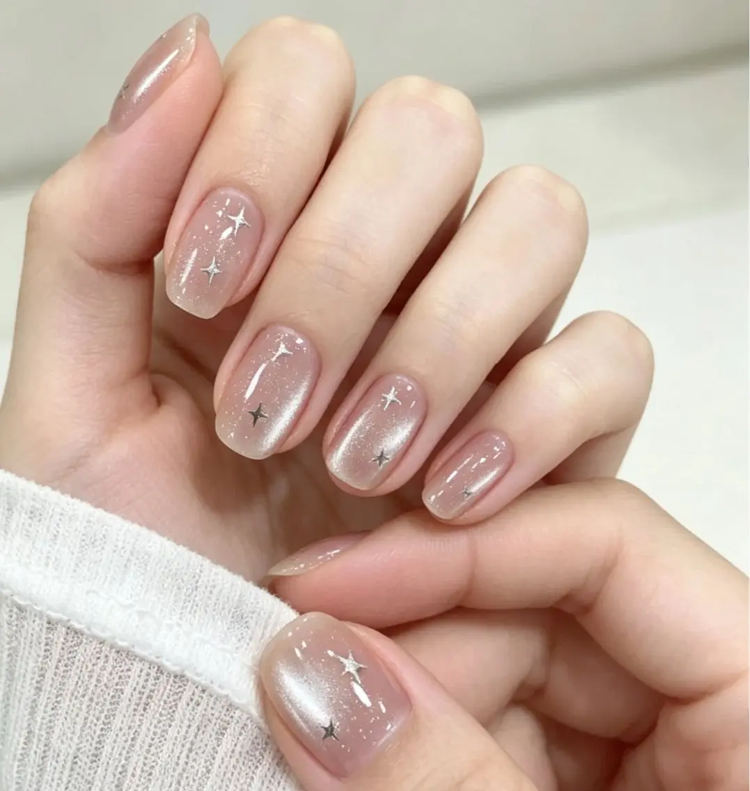 メンズ ネイル メンズ韓国風 オーロラネイル チークネイル 長さ出し フレンチネイル ハンドネイル ハンドケア NEW NAIL 池袋🔥🧲のネイルデザイン