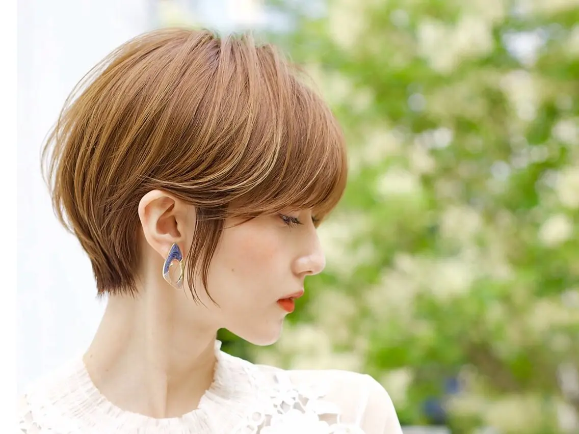 ショート 耳かけショート⛌似 合わせカラー🌟荒砂のヘアスタイル