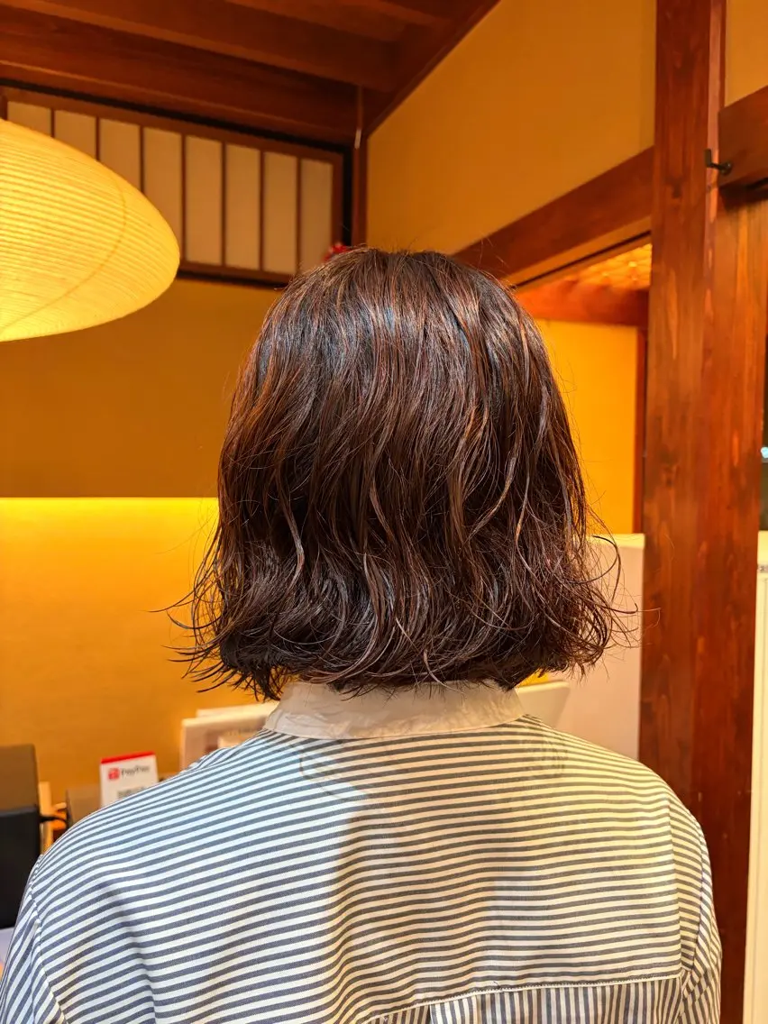 ショート パーマ ゆるふわガーリーst yle🩰yuukaのヘアスタイル
