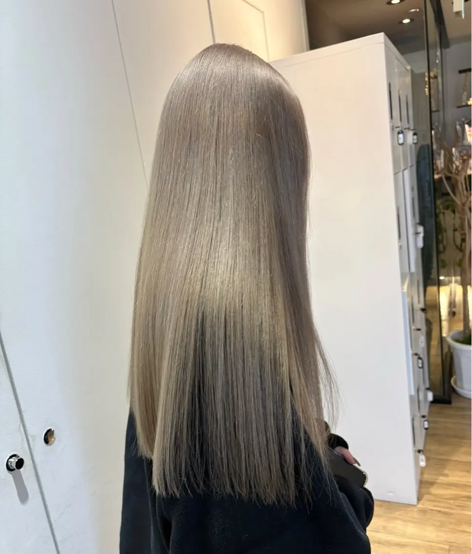 ロング 髪質改善 トリートメント ヘアカラー トリートメント 前田 菜奈子のヘアスタイル
