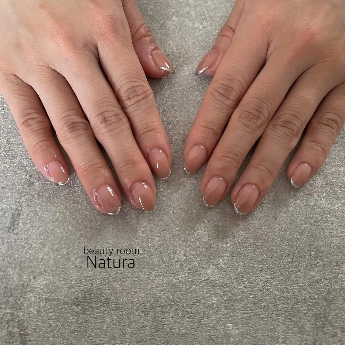 ネイル フレンチネイル ハンドネイル beautyroom Naturaのネイルデザイン