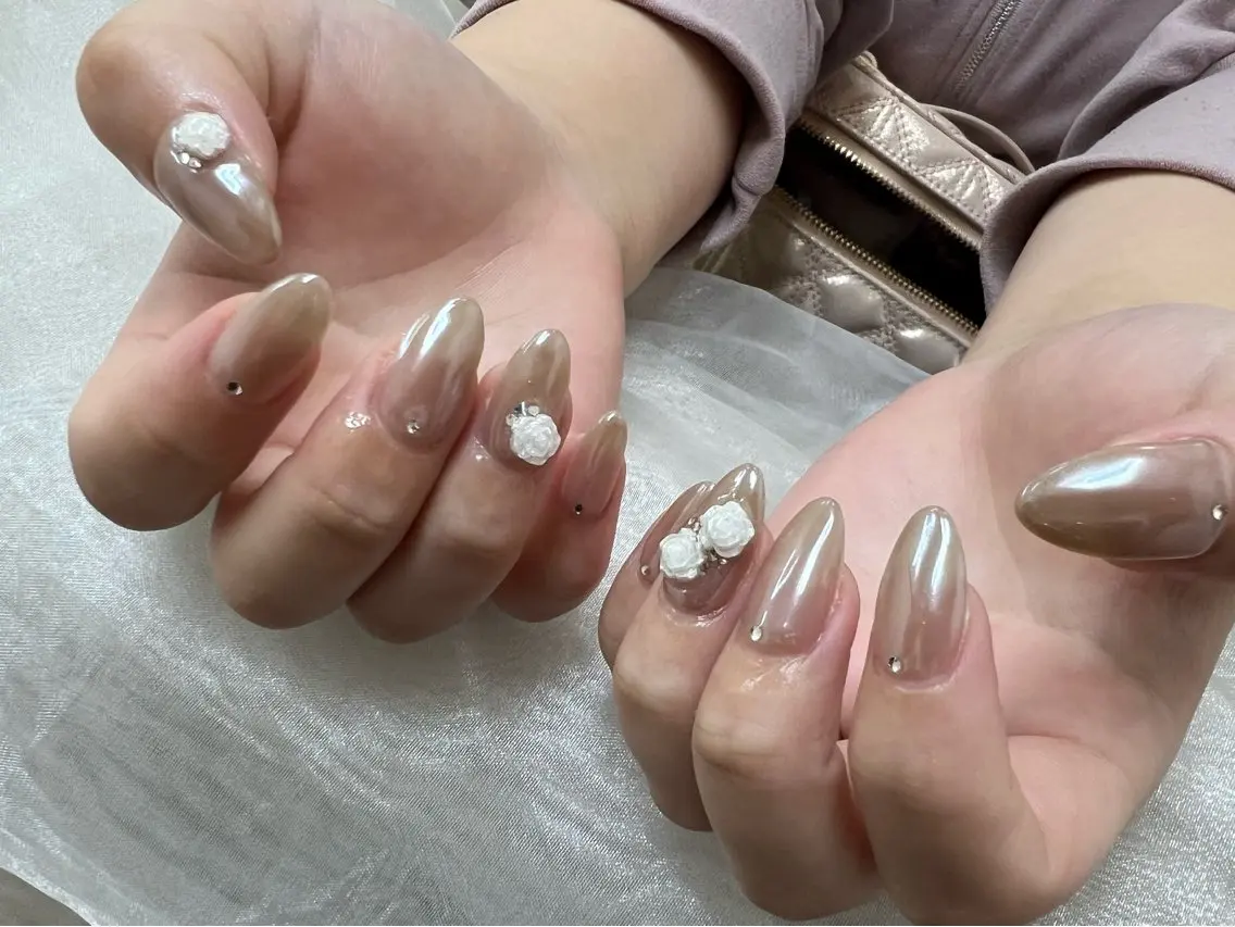 ネイル アートネイル ミラーネイル ハンドネイル 🌺新小岩VILL Asa.のネイルデザイン