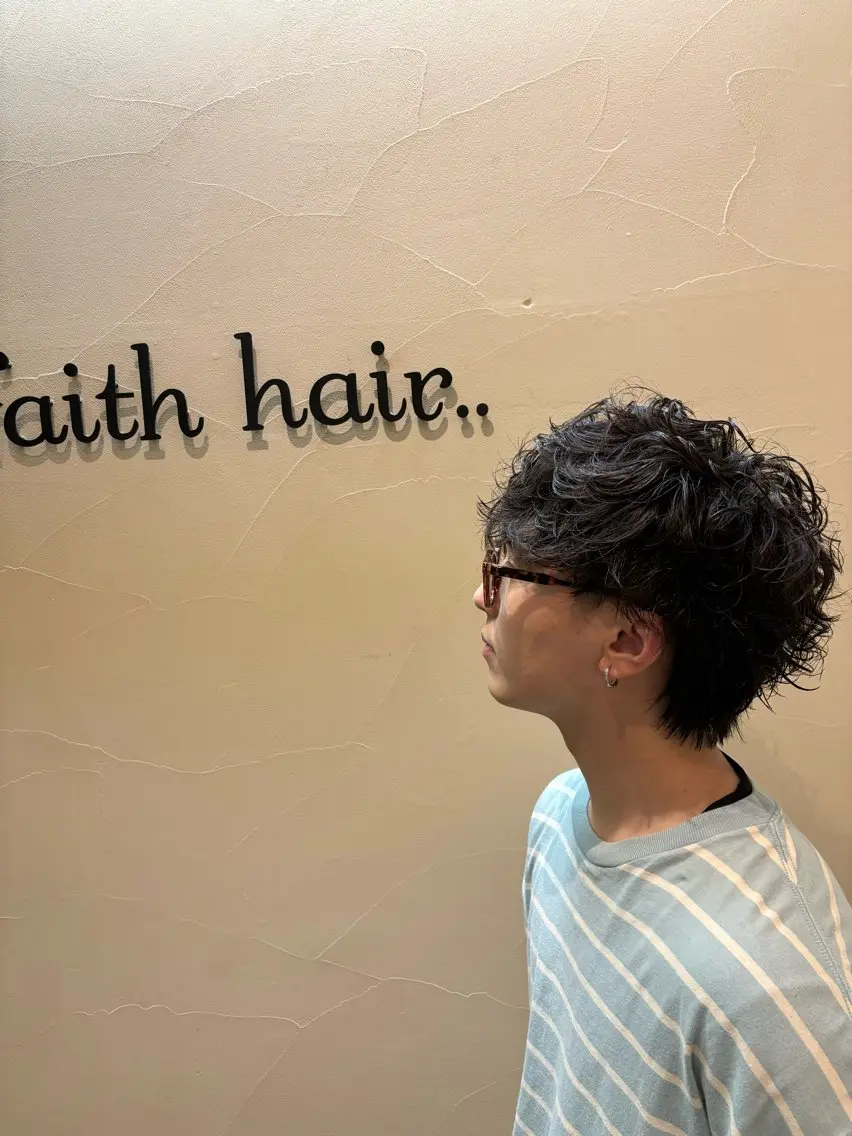 パーマ メンズ カット パーマ 垂見 侑哉のヘアスタイル
