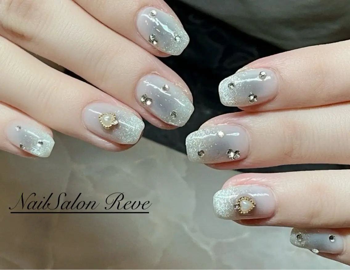 ネイル チークネイル フレンチネイル 韓国ネイル ハンドネイル NailSalon Reveのネイルデザイン