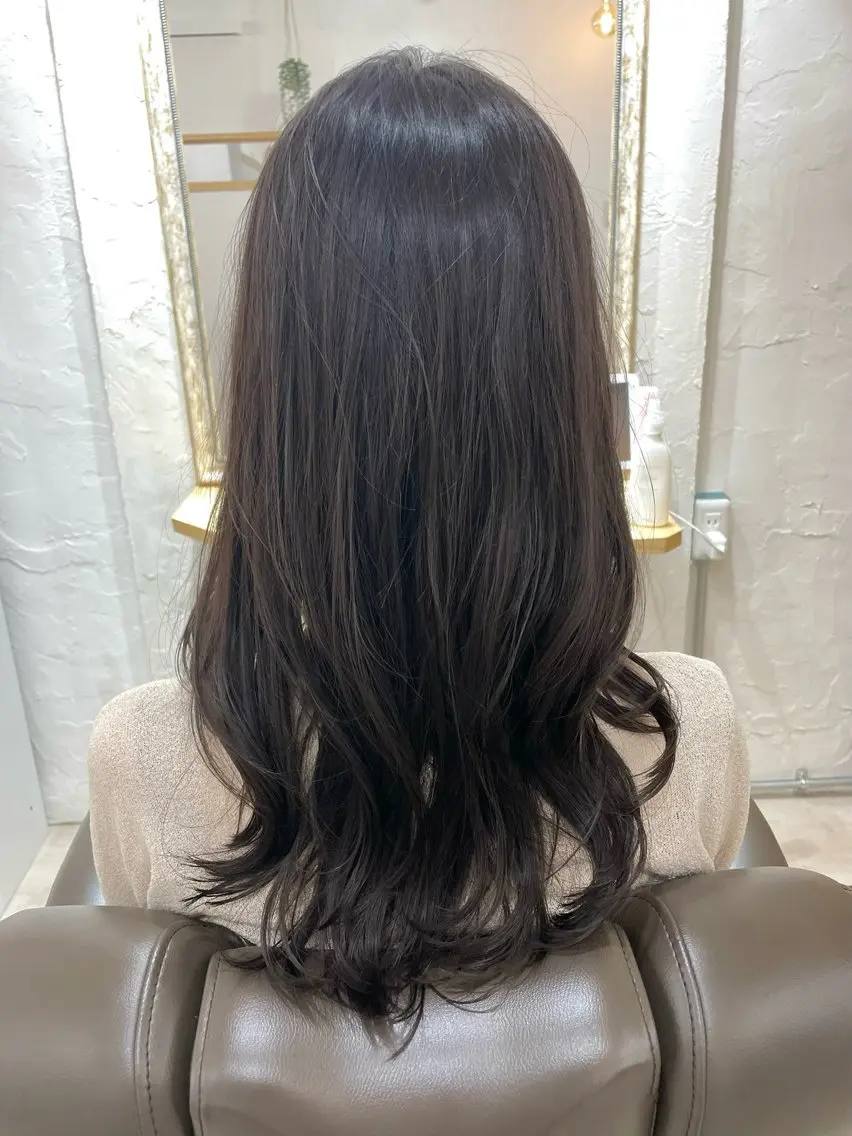 セミロング パーマ 髪質改善 縮毛矯正/ レイヤー/銀座/本木のヘアスタイル