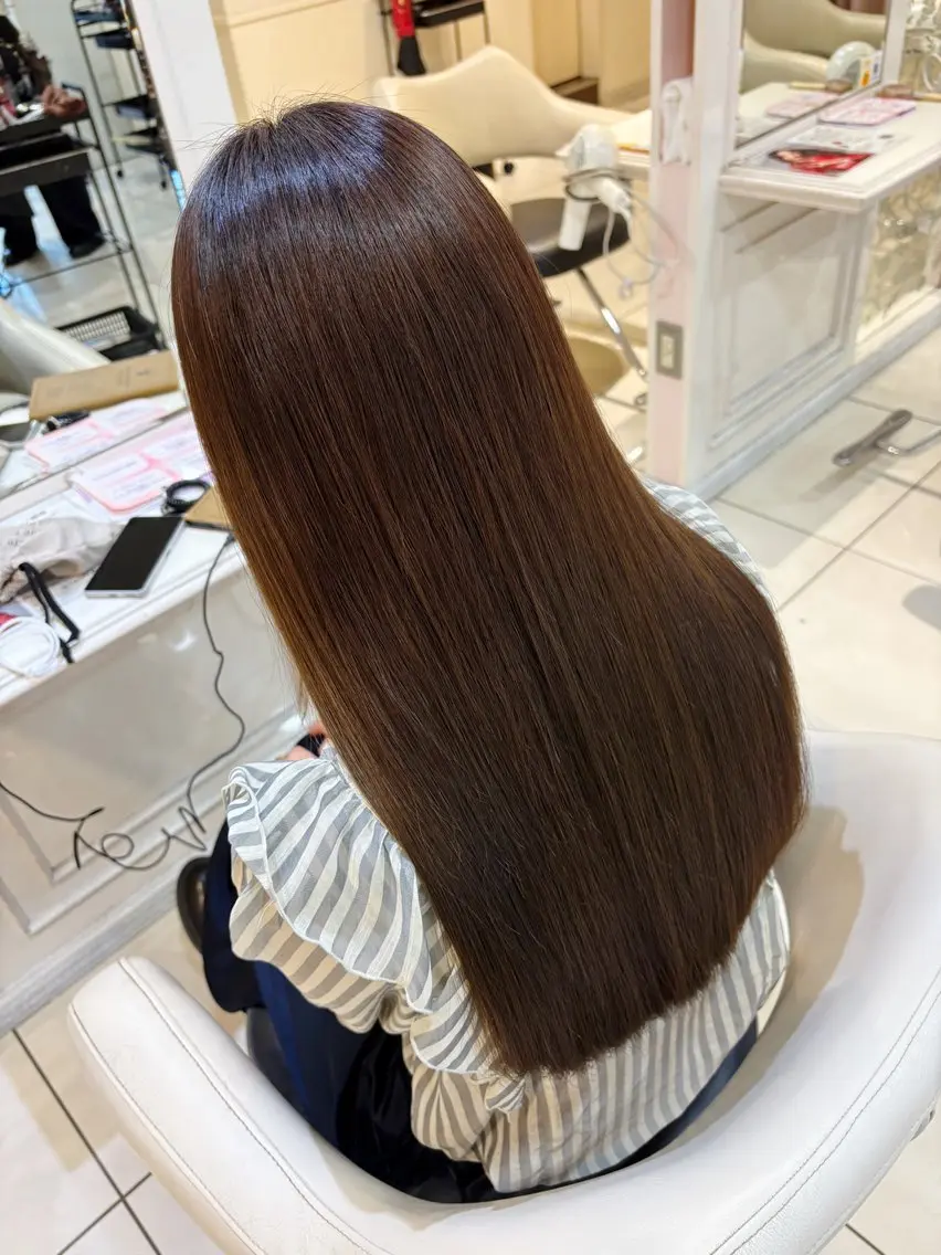 ロング 縮毛矯正 カット 縮毛矯正 トリートメント 高橋 佑のヘアスタイル
