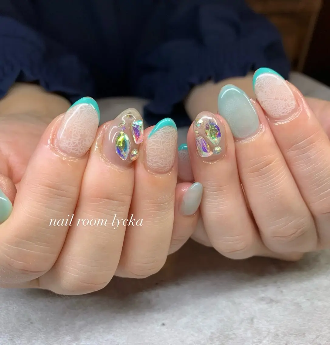 ネイル ネイルルームリッカ 𝐦𝐚𝐲𝐮のネイルデザイン