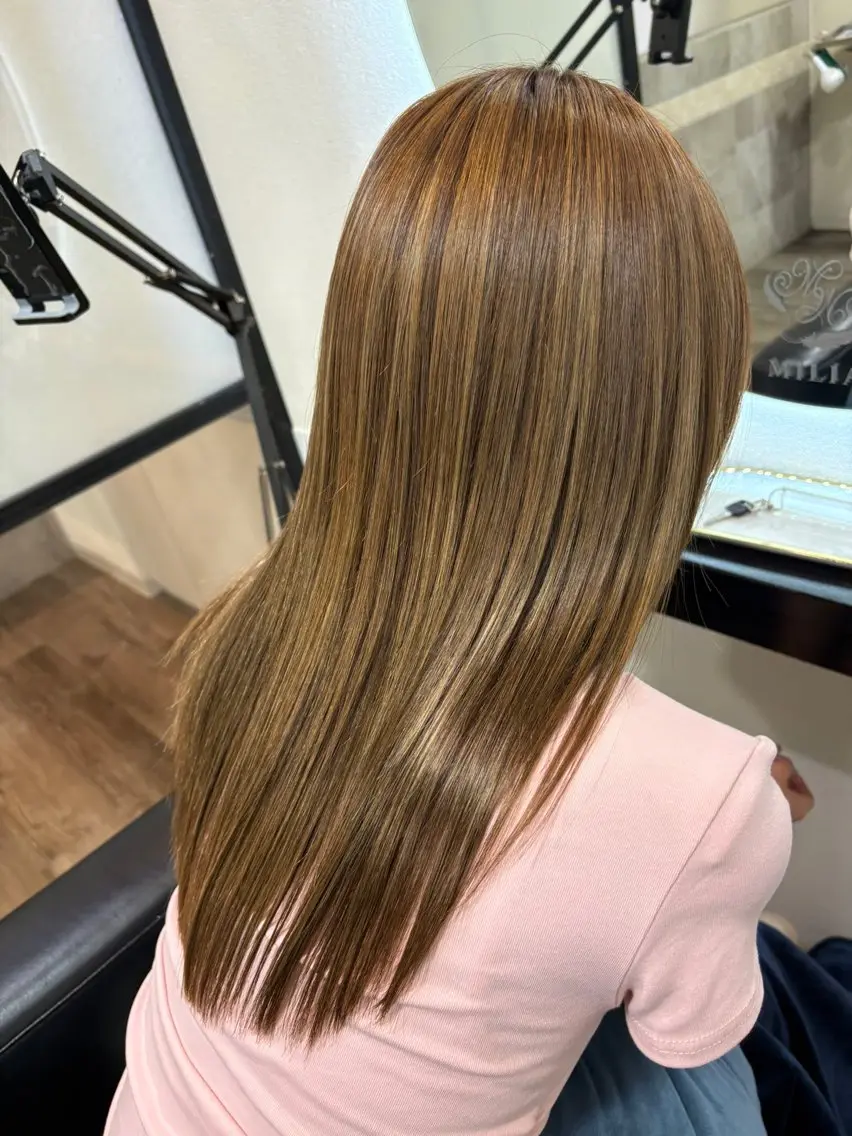 ロング カラー 髪質改善 辻田 直樹のヘアスタイル