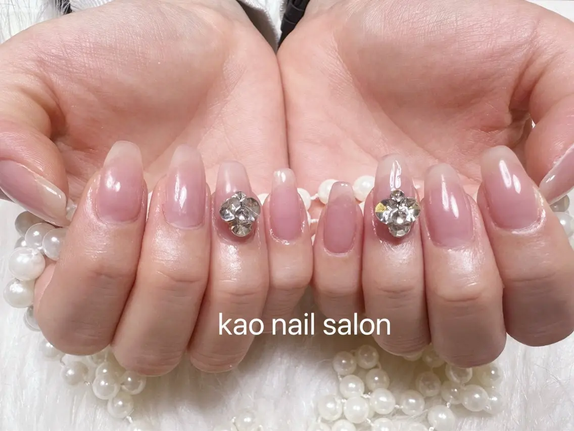 ネイル ハンドネイル kao nail マグネット/長さだしのネイルデザイン