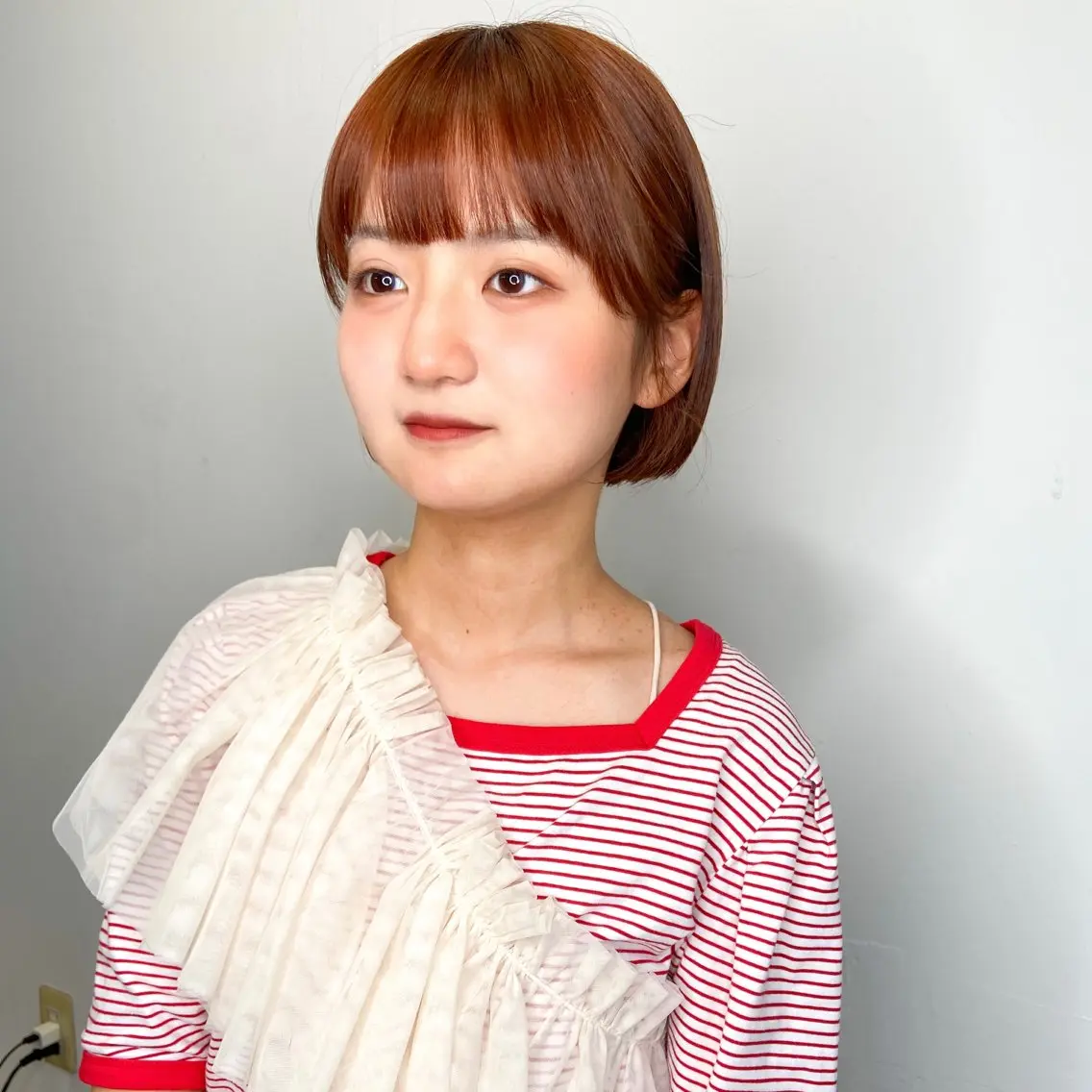 ショート カラー パーマ ヘアアレンジ ブリーチ ブラウンカラー ブリーチなしカラー オレンジ 髪質改善 🌼似合わせのプロ 心斎橋/rena🌼のマツエク・マツパデザイン