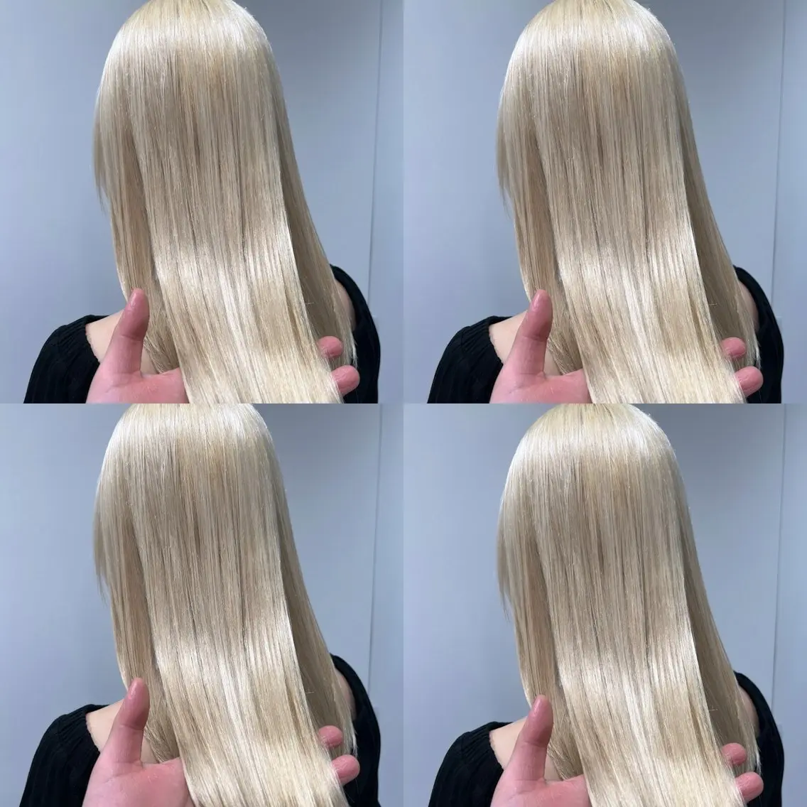セミロング カラー ブロンド ホワイトブロンド カット ヘアカラー 💎透明感カラー特化 💎TAISEIのヘアスタイル