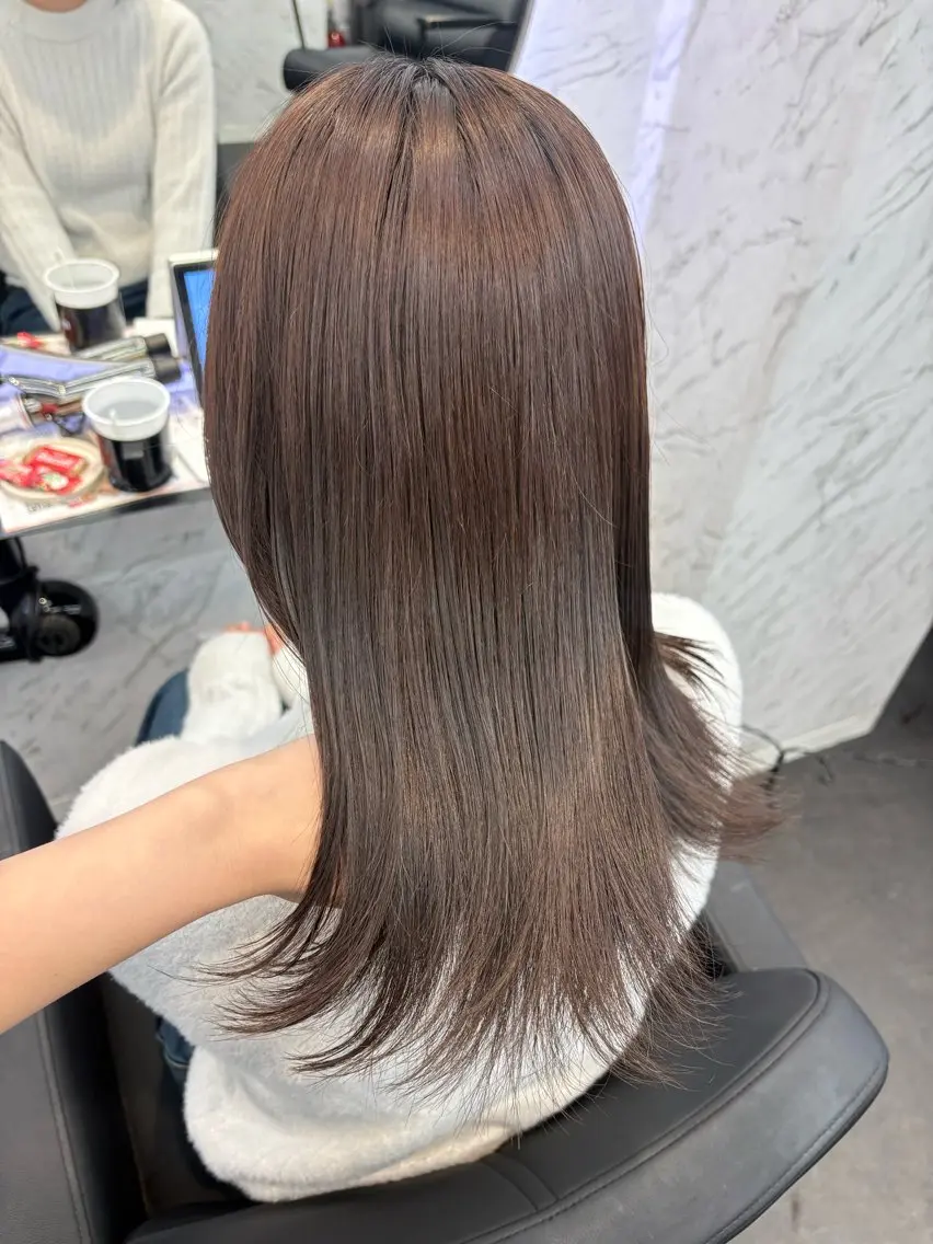 ロング カラー ブラウンカラー ヘアカラー 韓国ヘア🎀 /♡𝓝𝓸𝓪♡のヘアスタイル