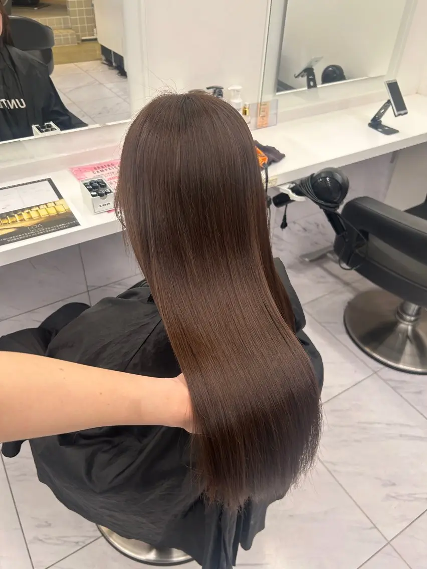 カラー カット ヘアカラー トリートメント ヘッドスパ ヘアセット 🥯縮毛/レイヤー/ ベージュヘア🥯のヘアスタイル
