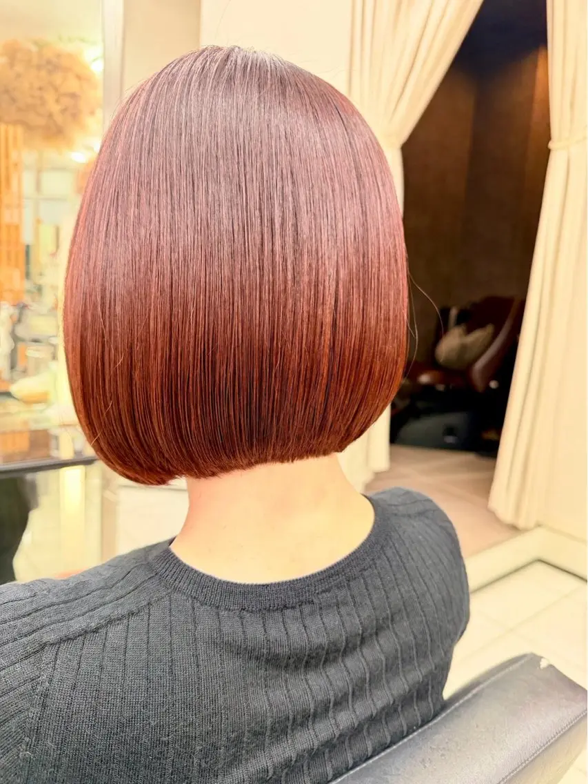 ショート カラー AVEDAカラー🌿 アカネのヘアスタイル