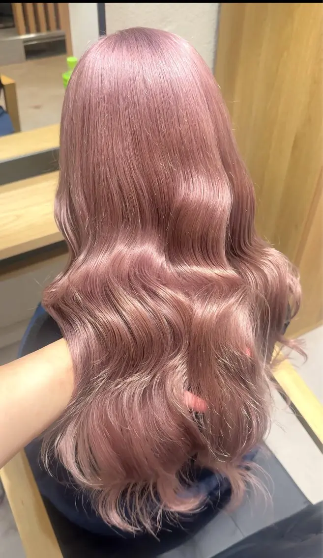 ロング ヘアカラー たかはし るなのヘアスタイル