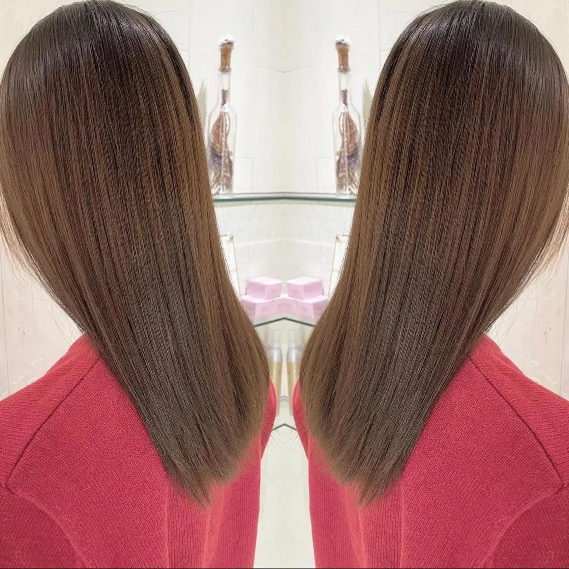 セミロング カラー アッシュ ケアカラー 透明感カラー 外国人風カラー レイヤーカット カット ヘアカラー トリートメント 河合秀明/ショート /ボブ/レイヤーのヘアスタイル