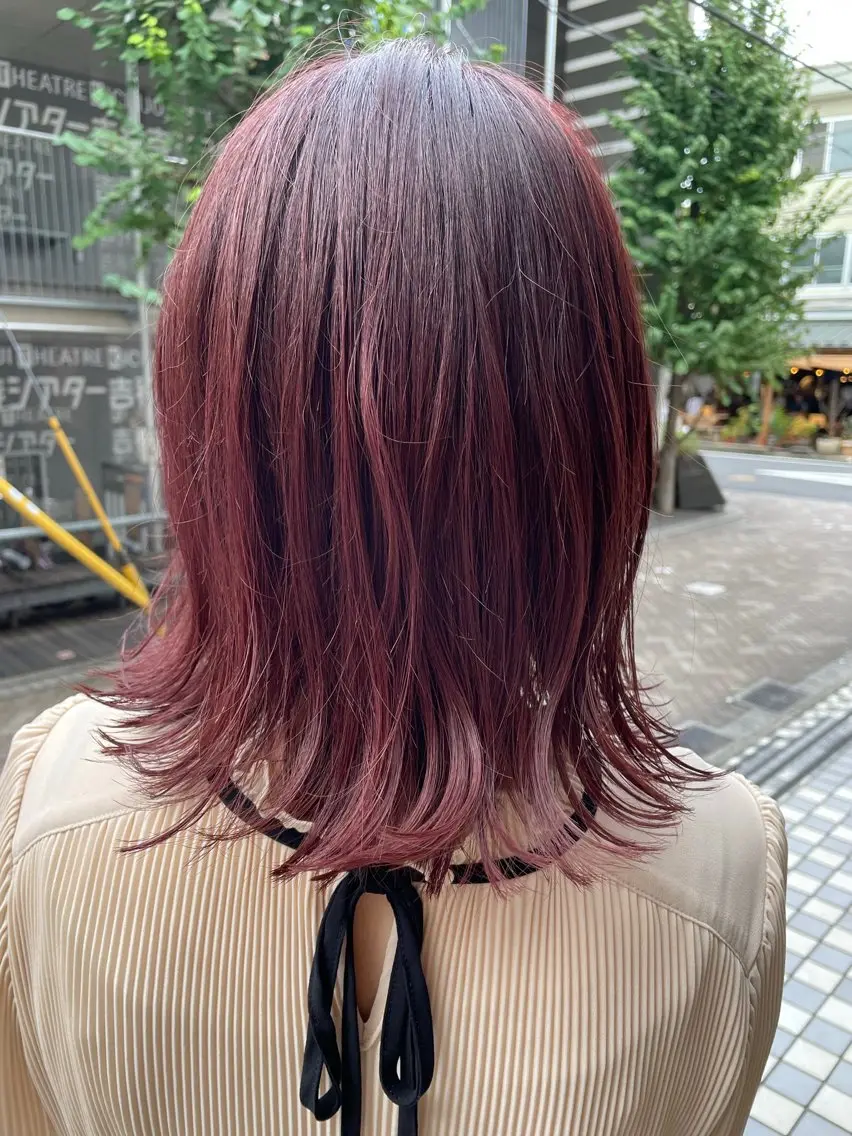 ミディアム カラー 高原 ゆいのヘアスタイル