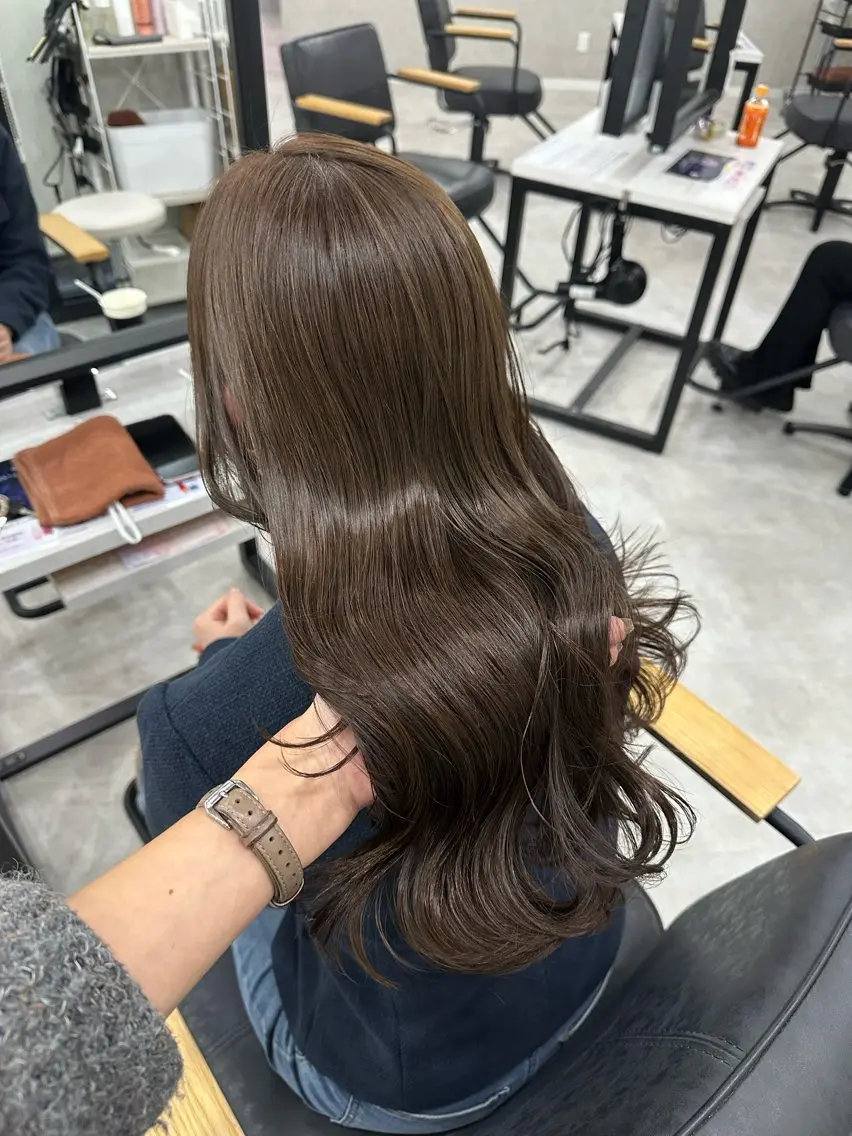 カラー 髪質改善 カット ヘアカラー 無料カットモデル/ 梅田🦋さかそ。のヘアスタイル