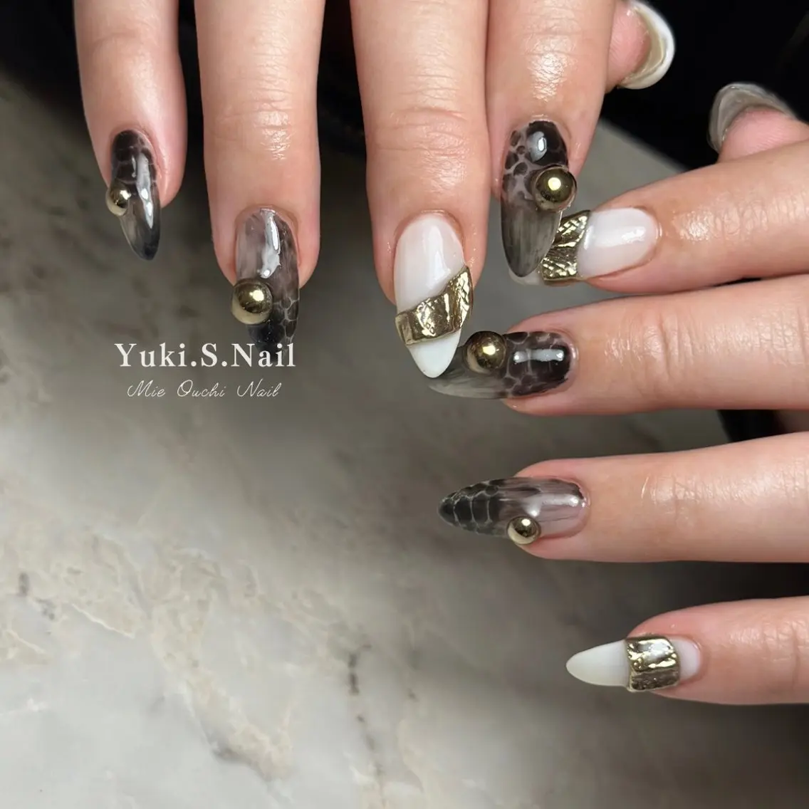 ロング ハンドネイル Yuki S.Nailのネイルデザイン