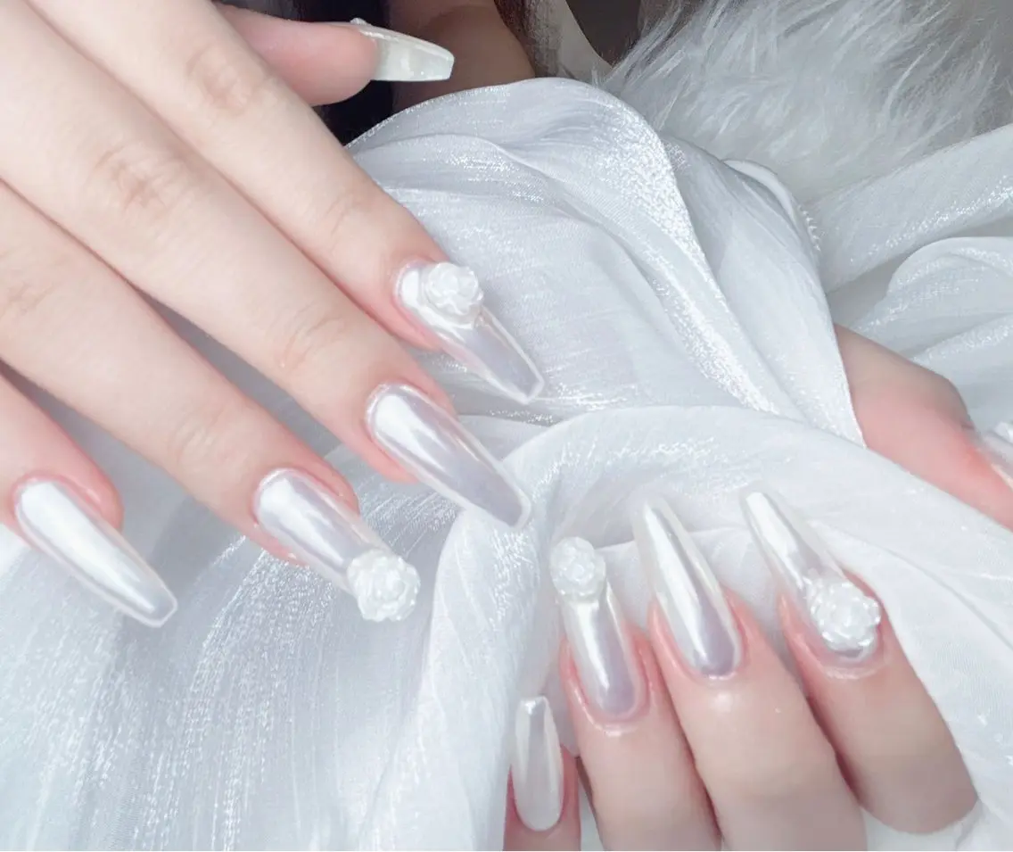 ネイル ハンドネイル M 🌷Nail 長さだし専門店のネイルデザイン