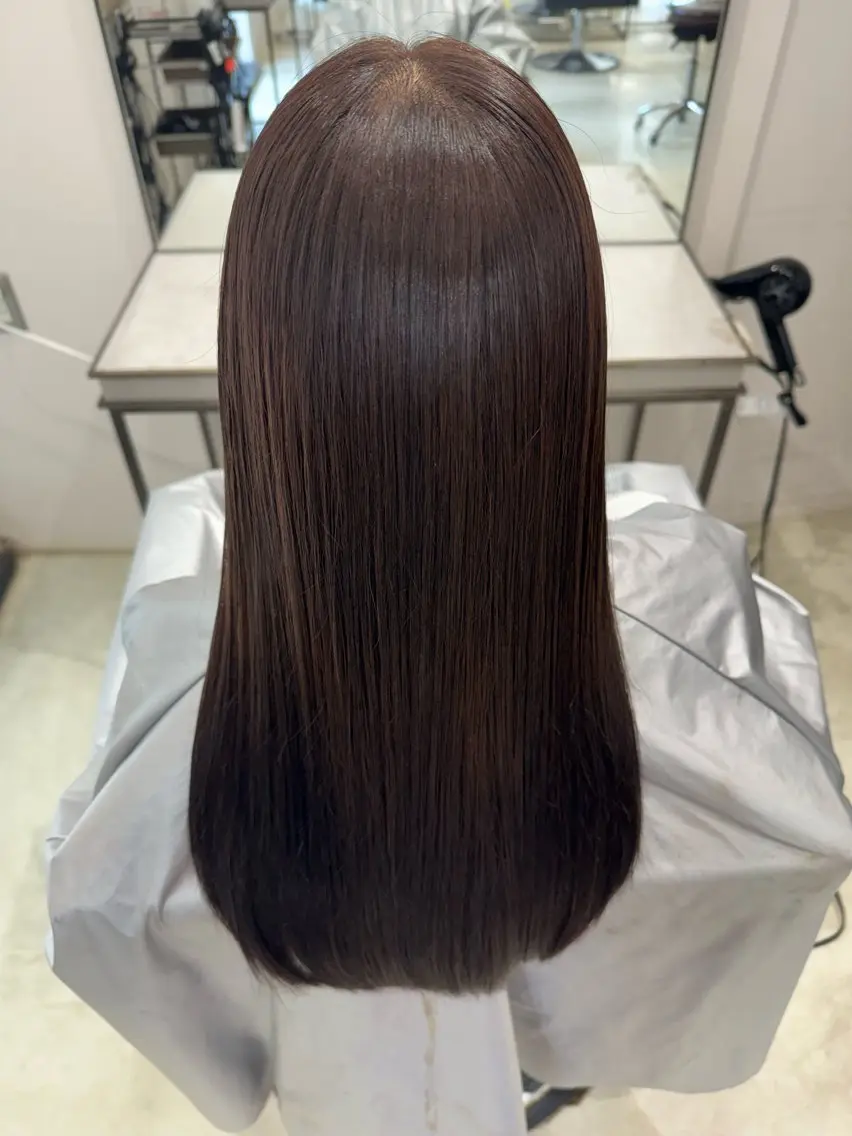 ご新規様限定✨艶々ストレートに🫶✨【ナノケア縮毛矯正】+【似合わせカット】+【ウォータートリートメント】の写真