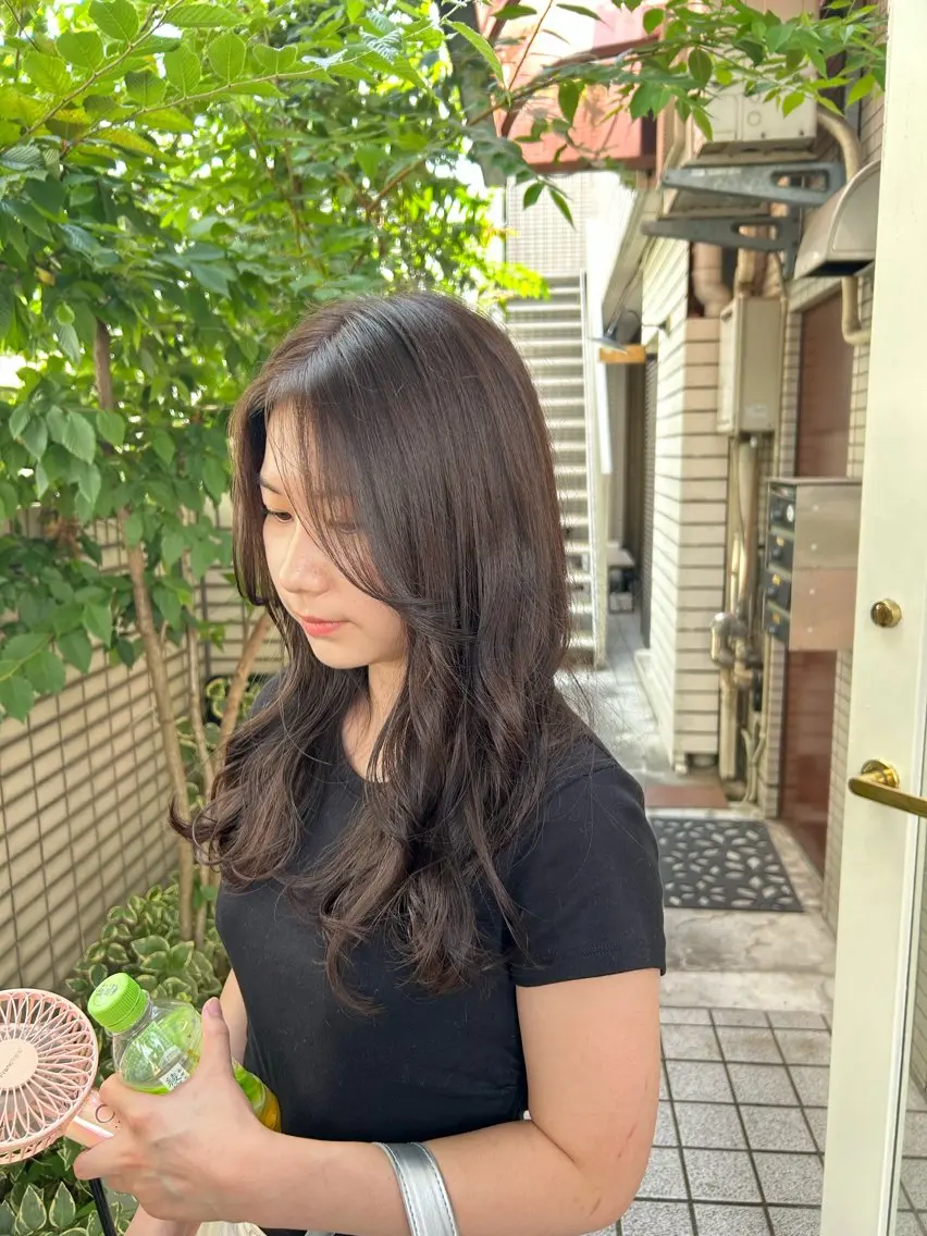 セミロング ヘアカラー トリートメント ♥yelm ユウナ♥のヘアスタイル