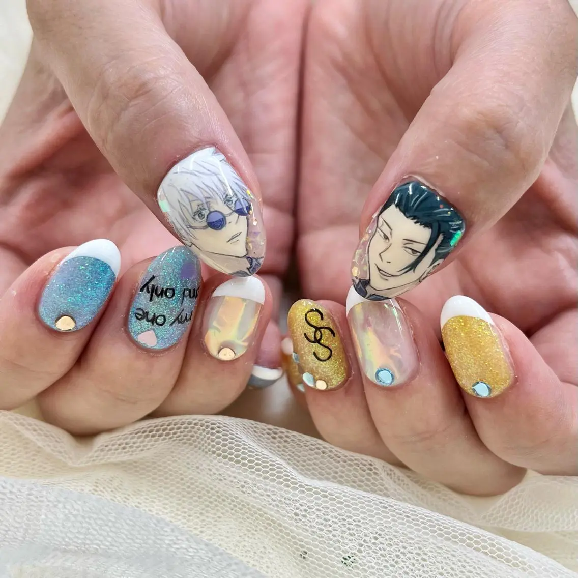 ミディアム ネイル ハンドネイル 池袋痛ネイル Nok. 渡辺のネイルデザイン
