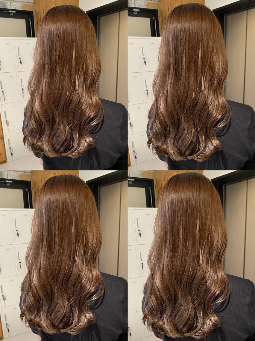ロング カット ヘアカラー トリートメント fier_umeda 梨花 rifaのヘアスタイル