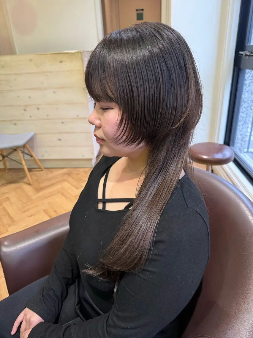 ロング ロング ウルフカット 溝口 槙里也のヘアスタイル