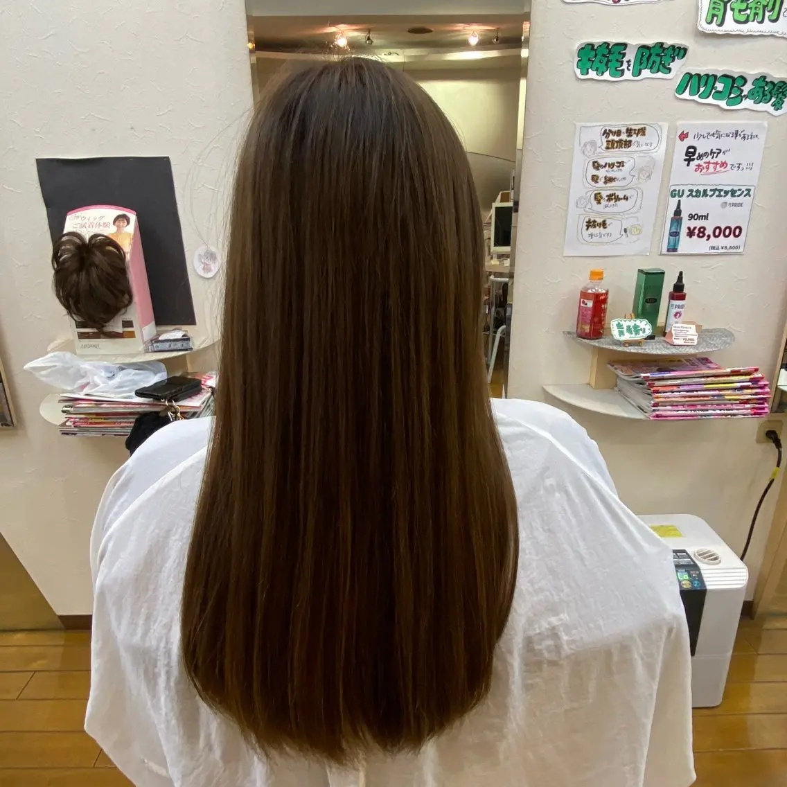土日限定価格‼️【縮毛矯正】カット込み。通常16,500円 →  11550（税込）の写真