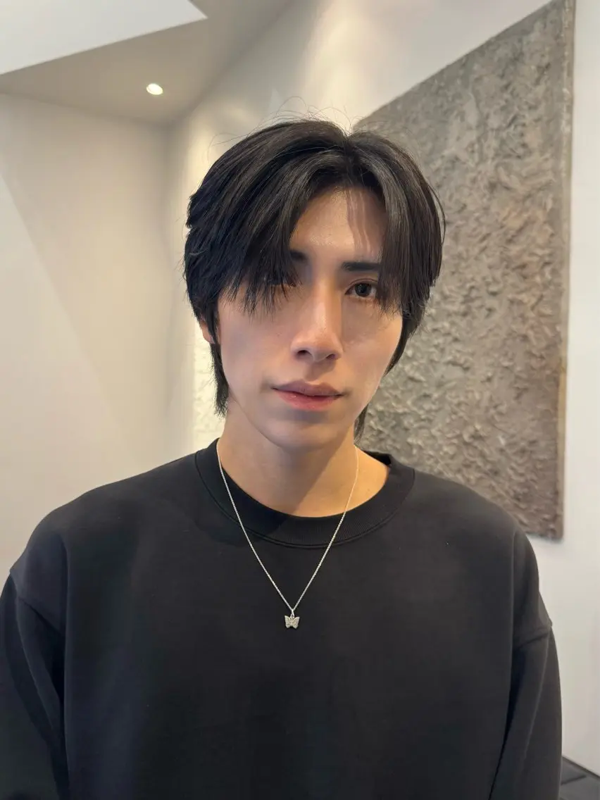 メンズ カット 韓国式ダウンパーマ 🇰🇷櫻井健のヘアスタイル