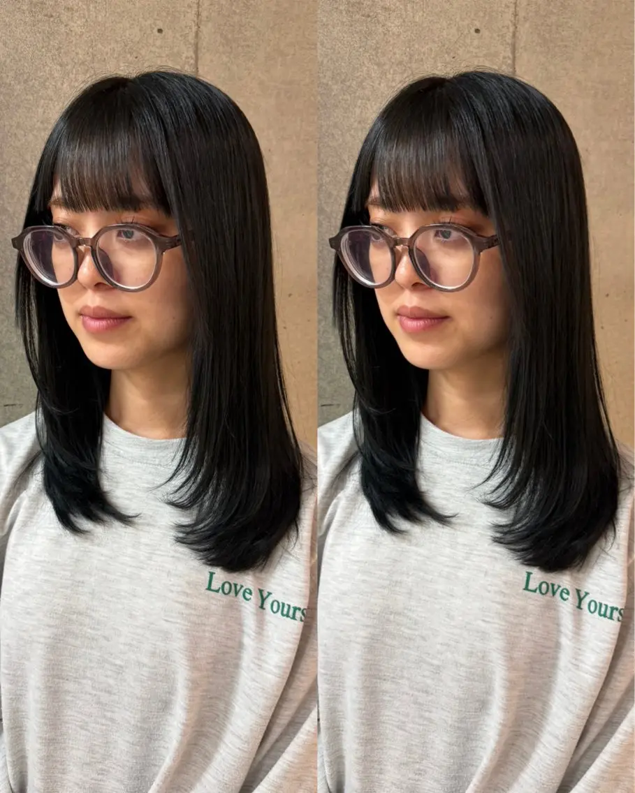 ロング レイヤーカット 青木 健志郎のヘアスタイル