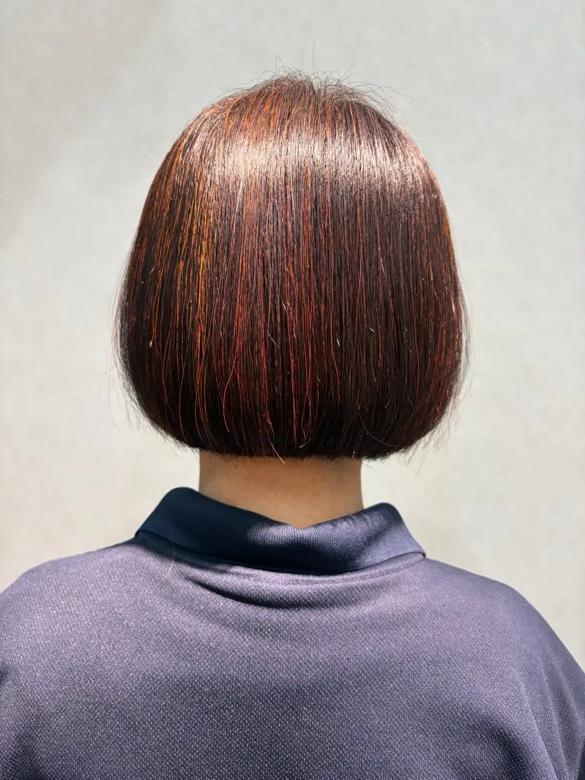 ショート ボブ 透明感カラー/インナ ーカラー/木谷友哉のヘアスタイル